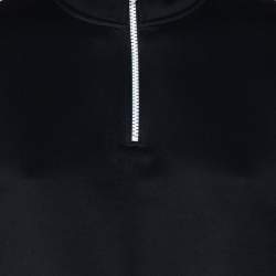 Pre Owned جاكت رياضي كينزو كبير نصف سحاب نيوبرين أسود مقاس صغير جدا