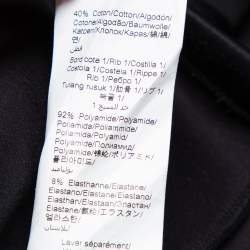 Pre Owned جاكت رياضي كينزو كبير نصف سحاب نيوبرين أسود مقاس صغير جدا