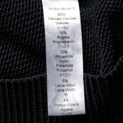 Pre Owned سويتر كينزو تريكو جاكار حلية نمر أسود كبير الحجم مقاس وسط (ميديوم)