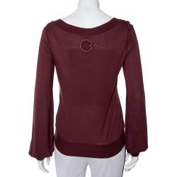 Kenzo Brown Knit Scoop Neck T-Shirt M