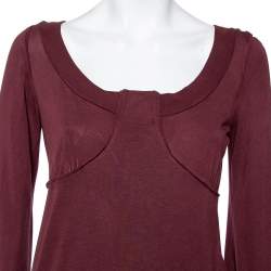 Kenzo Brown Knit Scoop Neck T-Shirt M