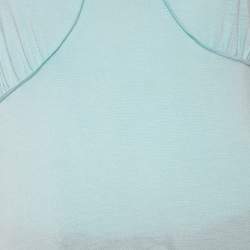 Pre Owned Kenzo Blue Knit Scoop Neck T-Shirt M