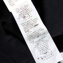 Pre Owned Kenzo Black Cotton Knit Logo Detail Joggers L