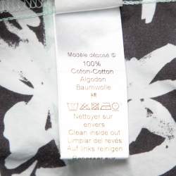Kenzo White Palm Tree Printed Cotton Button Front Shirt M