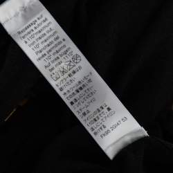 Pre Owned كارديغان كينزو حرير تريكو أسود مزخرف بحزام وياقة ووترفول مقاس صغير - سمول 