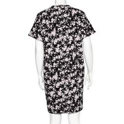 Kenzo Lavender Flocked Abstract Patterned Dress M