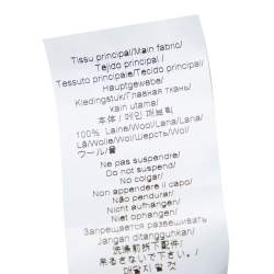 Pre Owned Kenzo Black Wool Knit Flocked Tiger Detailed Sweater M