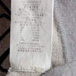 مملوكة مسبقًا Kenzo Grey Cotton Letter Logo Printed Long Sleeve Crewneck Sweatshirt L