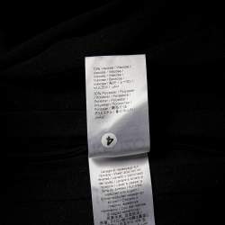 Pre Owned Kenzo Black Knit Cut-Out Detail Pleated Midi Dress S