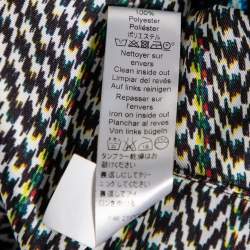 Pre Owned Kenzo Multicolor Printed Textured Sleeveless Top S