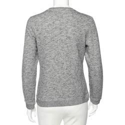 مملوكة مسبقًا Kenzo Jungle Grey Slub Terry Tiger Embroidered Sweatshirt M