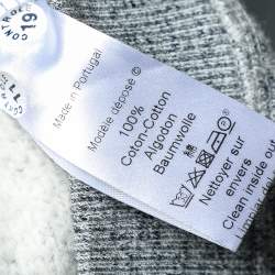 مملوكة مسبقًا Kenzo Jungle Grey Slub Terry Tiger Embroidered Sweatshirt M