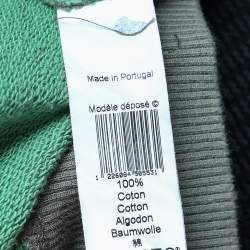 Pre Owned Kenzo Green Tiger Embroidered Cotton Knit Sweatshirt L