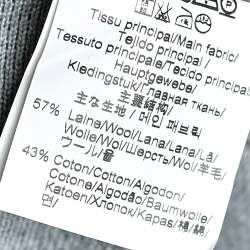 Pre Owned Kenzo Black Wool & Cotton Knit Flared Mini Skirt XL