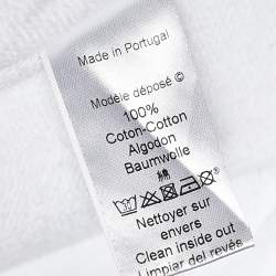 مملوكة مسبقًا فستان سويت شيرت كينزو قطن أبيض مطرز بشعار مقاس متوسط - ميديوم