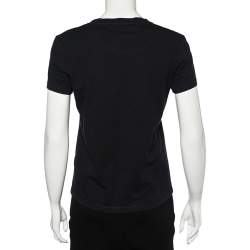 Kenzo Black Cotton Eye Printed T-Shirt M