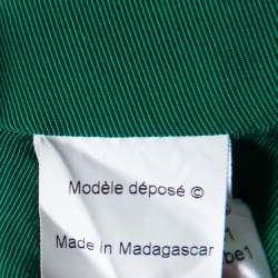 Pre Owned توب كينزو قطن أخضر رقبة مستديرة مقاس صغير (سمول)