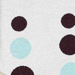 Kenzo Off White Circle Patterned Cotton Knit Shift Dress S