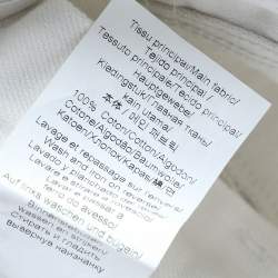 Pre Owned Kenzo Jungle White Denim Eyelet Cropped Jeans M