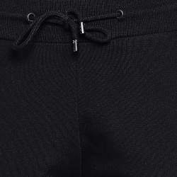 مملوكة مسبقًا Kenzo Black Logo Printed Knit Joggers S