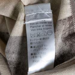 Pre Owned توب بلا أكمام كينزو حرير مطبوع متعدد الألوان حافة تريكة مضلع مقاس وسط - ميديوم