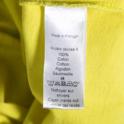 Pre Owned Kenzo Yellow Kenzo Jungle Printed Cotton Top M