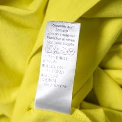 Pre Owned Kenzo Yellow Kenzo Jungle Printed Cotton Top M