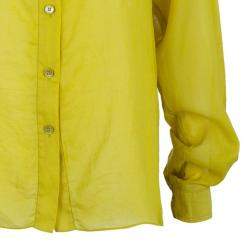 Pre Owned Kenzo Yellow Cotton Blend Shirt M