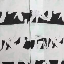 Pre Owned Kenzo Multicolor Brushed Palm Tree Printed Cotton Button Front Shirt S