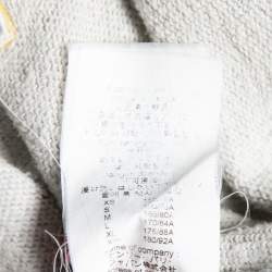 Pre Owned سويتر كينزو تريكو رصاصي مزخرف جانغل رقبة مستديرة بأكمام طويلة مقاس صغير جداً ( إكس سمول )