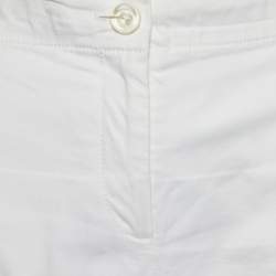Kenzo Ivory Cotton Long Shorts L
