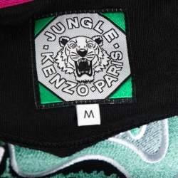 Pre Owned Kenzo Black Tiger Embroidered Crew Neck Long Sleeve Sweatshirt M