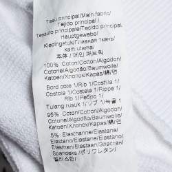 Pre Owned Kenzo White Cotton Tiger Print Crewneck Sweatshirt M