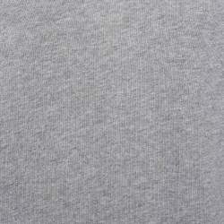 Pre Owned سويت شيرت كينزو تريكو تيري رصاصي طباعة شعار ماركة مقاس كبير ( لارج )