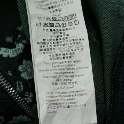 Pre Owned جاكيت كينزو تريكو أزرق كحلي مطرز مورد بسحاب أمامي مقاس كبير- لارج