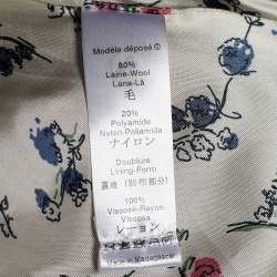 Kenzo Red Wool Belted Detail Coat L
