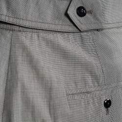 Pre Owned Kenzo Grey Cotton Embellished Trousers M