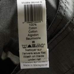 Pre Owned Kenzo Grey Cotton Embellished Trousers M