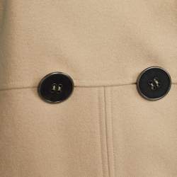 مملوكة مسبقًا بليزر كينزو صوف بيج بحزام مقاس كبير جداً - إكس لارج