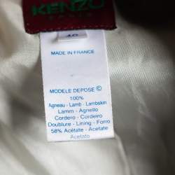 Kenzo Light Green Suede Belt Detail Coat M
