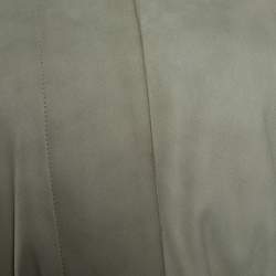 Kenzo Light Green Suede Belt Detail Coat M