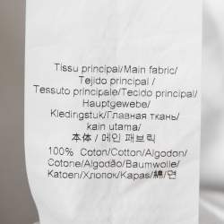 مملوكة مسبقًا Kenzo White Cotton Printed Crew Neck T-Shirt M