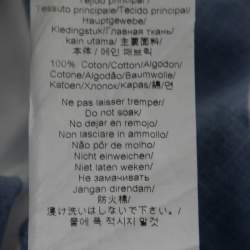 Pre Owned Kenzo Blue & White Striped Cotton Button Front Oversize Shirt M