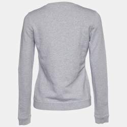 مملوكة مسبقًا Kenzo Grey Tiger Embroidered Cotton Sweatshirt S