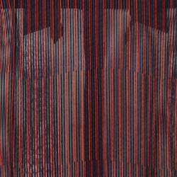 Pre Owned Kenzo Black Striped Silk Shoulder Tie Detail Button Front Blouse XL