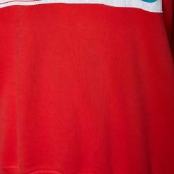 Kenzo Red La Collection Memento N°1 Cotton Ruffled Neck Sweatshirt S
