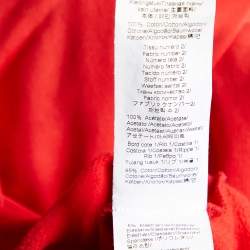 Kenzo Red La Collection Memento N°1 Cotton Ruffled Neck Sweatshirt S