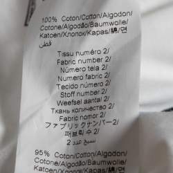 Pre Owned Kenzo White Dragon Kick Print Cotton Draped T-Shirt S