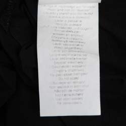 Pre Owned Kenzo Black Tiger Logo Print Cotton T-Shirt XS
