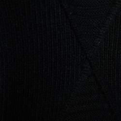 Pre Owned Kenzo Black Wool Knit Turtleneck Sweater S